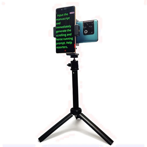 PaiPaiGo Teleprompter iPhone & Android, Double Phone Holder for Video Recording, Neewer Teleprompter Kit, The Collapsing Design Allows for Easy Storage and Transport