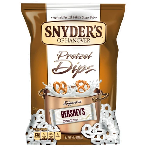 Snyder's of Hanover Pretzel Dips, Hershey's White Creme, 5 oz