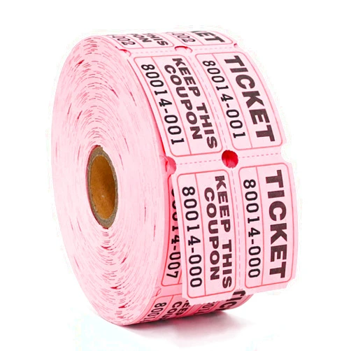 L LIKED Raffle Tickets Double Rolls 1000 per Roll 50/50 Raffle Tickets for Events, Entry, Class Reward, Fundraiser & Prizes (Pink)