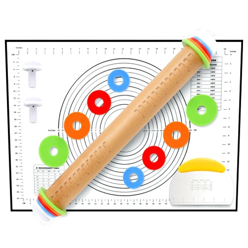 Unokit Rolling pin 3-Piece Set, 17.5