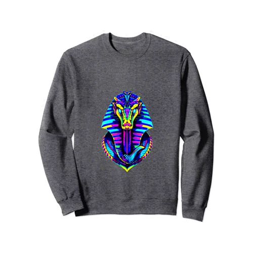 Gods, Goddess, Kings, queens, Tees accessories Retro 80's 90s Greek Mythology Egyptian Cobra snake God Sweatshirt