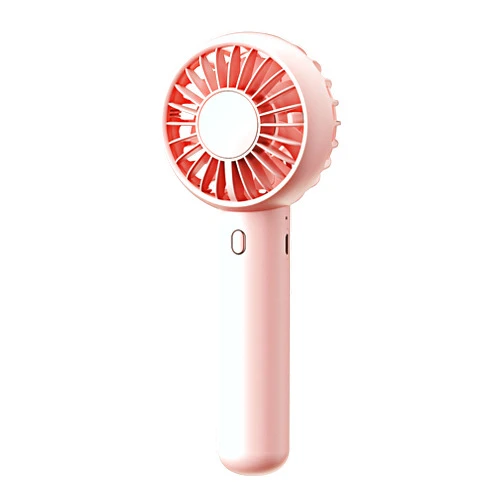 Gaiatop Mini Portable Fan, Powerful Handheld Fan, Cute Design 3 Speed Personal Small Desk Fan with Base, Lightweight Makeup USB Rechargeable Fan for Stylish Girl Women Travel Indoor Outdoor Pink