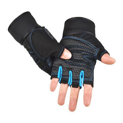 SUJAYU Workout Gloves, Gym Gloves for Men, Wrist Wraps Lifting Wrist Wraps Gloves for Working Out, Hand Out Gloves Fitness Gloves Full Palm Protection