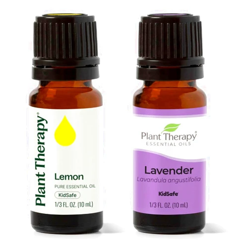 Plant Therapy Lemon & Lavender Essential Oil 100% Pure, Undiluted, Therapeutic Grade, Natural Aromatherapy 10 mL (1/3 oz)