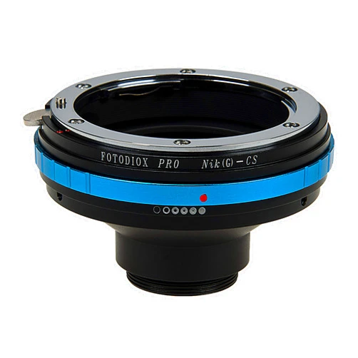 Fotodiox Pro Lens Mount Adapter - Compatible with Nikon F Mount G-Type D/SLR Lenses to CS-Mount (1
