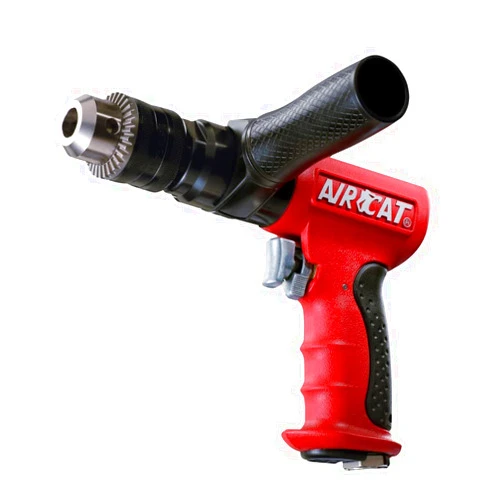 AIRCAT Pneumatic Tools 4450: 1/2-Inch Reversible Composite Drill Air Tool, Side Handle, 400 RPM, .60 HP Motor