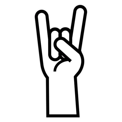 CNW Studio Heavy Metal Head Banger Vinyl Waterproof Sticker Decal Car Laptop Wall Window Bumper Sticker 5