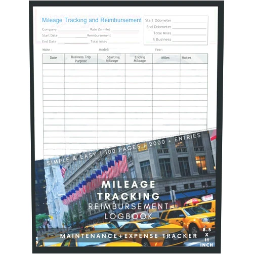 MILAN SONI Mileage Tracking and Reimbursement :Vehicle Mileage Journal for Business or Personal Taxes / Automotive Daily Tracking Miles Record Book / Odometer Tracker Logbook / Automobile, Truck Or Car