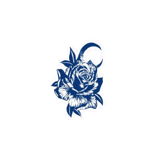 GoDdis Rose Moon Juice Plant Ink Waterproof Semi-Permanent And Lasting 2 Weeks Temporary Tattoo Sticker Female Hand Back Men Tattoo Design