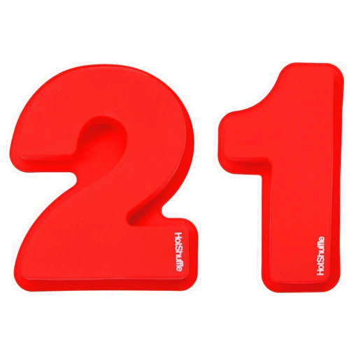 HotShuffle Large Silicone Number 21 Cake Pan Tin Mould 21st Birthday Gift 2 1