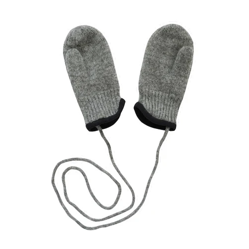 Tittimitti 100% Virgin Wool Baby Toddler Kids (6 Months - 7 Years) Thumbed Mittens with String. OEKO-TEX® Standard 100