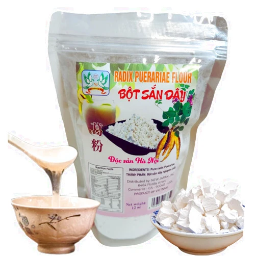 Mekoman Arrowroot Chunks, Radix Puerariae Flour, Snack Sized of Crunchy Arrow Roots Starch, Gluten-Free Cornstarch Substitutes Thickening Ingredient for Cooking, Baking, and More - Ideal for Sauces, Soups,
