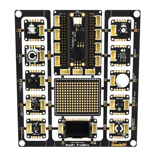 GeeekPi DeskPi PicoMate for Raspberry Pi Pico/Pico W, Learning Electronics and Programming Platform Based on Raspberry Pi Pico/Pico W, with 12 Detachable Modules