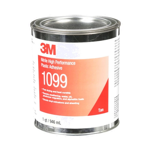 3M Nitrile High Performance Plastic Adhesive 1099, Light Tan, 1 Qt can