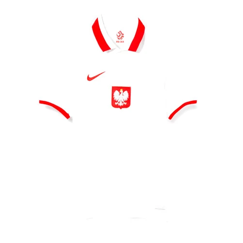Nike 2020-2021 Poland Home Football Soccer T-Shirt Jersey (Kids) White