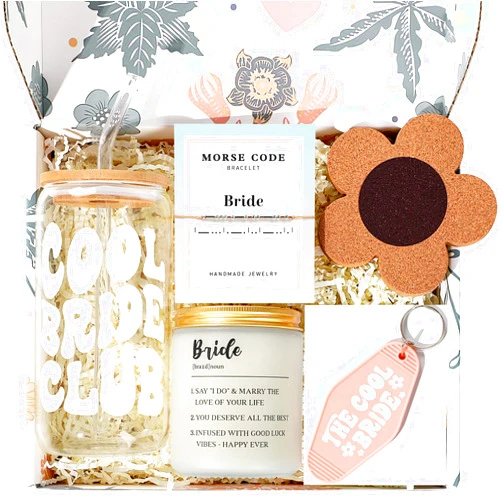 Frerdui Bride To Be Gifts Box, Bridal Shower Gifts, Bachelorette Gifts For Bride, Wedding Gifts Engagement Gifts For Her, Bachelor Party Gifts Fiance Gifts For Her- Cool Bride Club - Newly Engaged Gifts Ideas