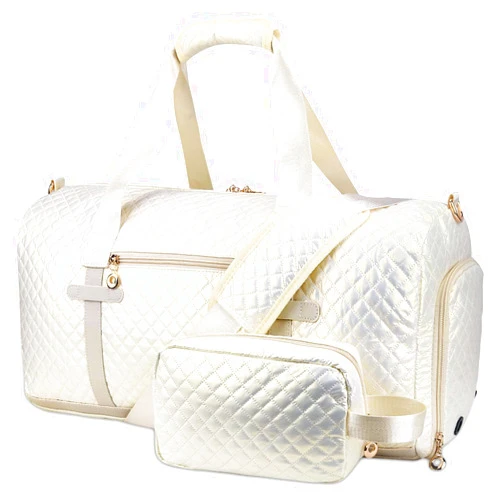 RHCPFOVR Weekend Bags for Women Travel - Duffel Bag with Cosmetics Bag,Overnight Bag for Women with Shoe Compartment,Carry On Gym Bag with Wet Pocket Business Trips Sports Hospital Bags