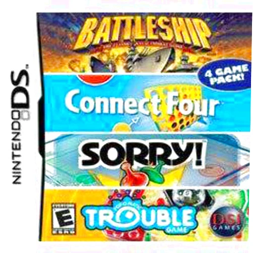 Destination Software Battleship/Connect 4/Sorry/Trouble - Nintendo DS