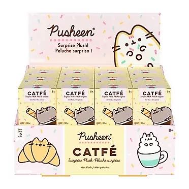 GUND Pusheen Surprise Plush Series #16: Catfé Mystery Box Stuffed Animal, 3.5”