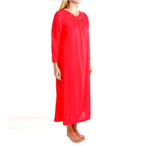 Shadowline Plus Size Women's Petals 53 Inch Sleeve Long Gown