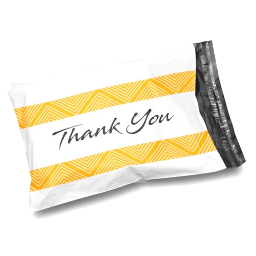 Shop4Mailers 10 x 13 Glossy Decorative Thank You Plastic Poly Mailer Bags Waterproof Shipping Mailing Envelope 2 Mil (1000 Pack)