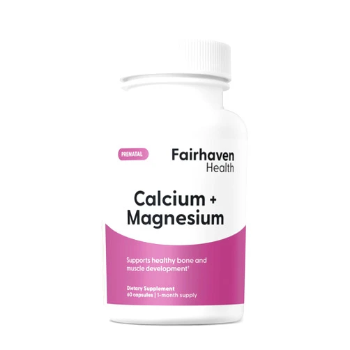 Fairhaven Health Peapod Cal-Mag | Calcium and Magnesium Supplement with Vitamin D3 for Pregnancy, Baby and Female Health | Gluten & Dairy Free CalMag Supplement | 1 Month Supply