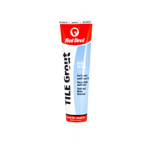Red Devil 0425 Pre-Mixed Tile Grout Squeeze Tube, 5.5 oz., White