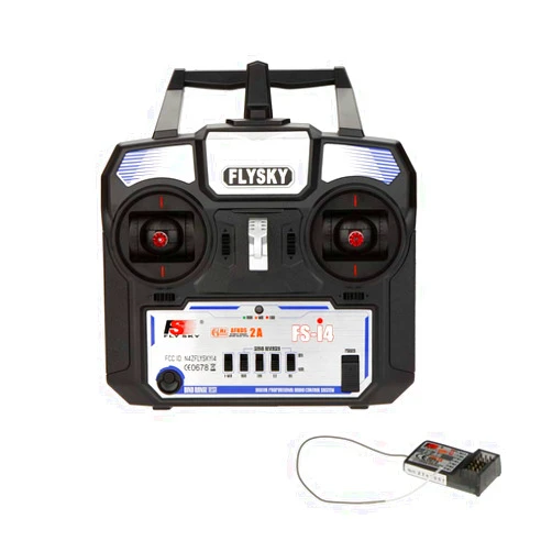 Goolsky Flysky FS-i4 AFHDS 2A 2.4GHz 4CH Radio System Transmitter for RC Helicopter Glider with FS-A6 Receiver