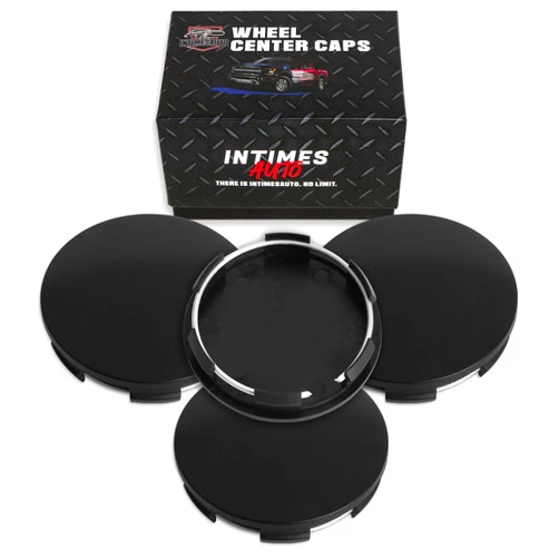 InTimesAuto 69MM 2.7 Inch Wheel Center Caps for Honda 44732S9AA00 Enkei RPF1 Rim Wheel Center Hub Caps, Pack of 4 Matte Black