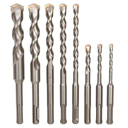 Sabre Tools 8-Piece SDS Plus Drill Bit Set, Carbide Tipped, Rotary Hammer Drill Bits for Brick, Stone, Concrete