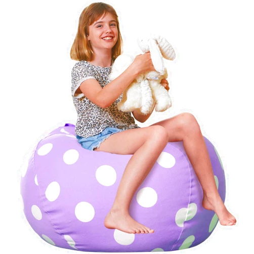 Aubliss Stuffed Animal Bean Bag Storage Chair, Beanbag Covers Only for Organizing Plush Toys, Turns into Bean Bag Seat for Kids When Filled, Large 38
