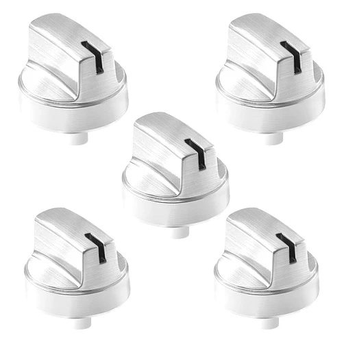QzayDrea 5PCS WB03X29354 Stove Knobs Replacements，Gas Cooktop Knob Compatible with GE PD00042150 4585908 AP6327766 PS12296156 EAP12296156 Fits Models PGP7030SL1SS Range Cooktop Surface Burner Control Knob