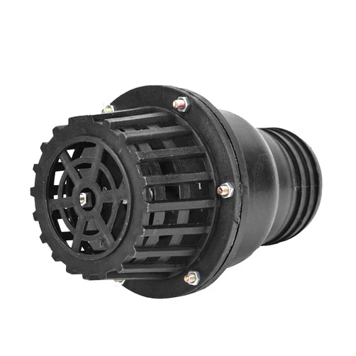FTVOGUE Foot Valve Black PVC Low Pressure Flat Check Valve for Fluid Machine Shower Head 4 Sizes(3in)