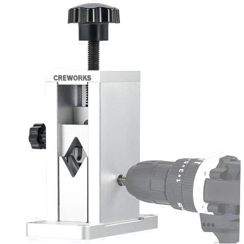 CREWORKS Manual Wire Stripping Machine with Patent, Drill Powered Wire Stripper with Adjustable Feed Hole, Portable Cable Stripper Tool with Hand Crank for 0.06