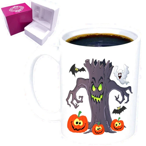 LDSINC Halloween Coffee Mug, 2023 Halloween Mugs, Halloween Cup,Pumpkin Mug, Best Gift on Halloween For Boyfriend, Girlfriend, Dad, Mom, Children, 325ML (Halloween #2)