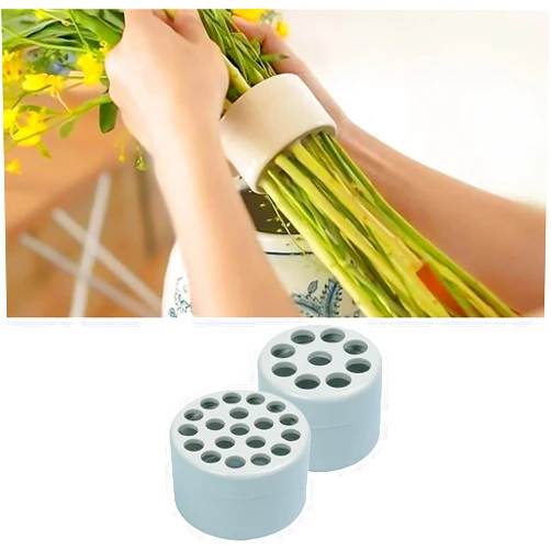 NWOMJTV 2024 Spiral Ikebana Stem Holder：Reusable Spiral Stem Holder for Vases, Bouquet Twister for Flower Arrangement, DIY Floral Art Accessory, Elegant Centerpiece Design (Green)