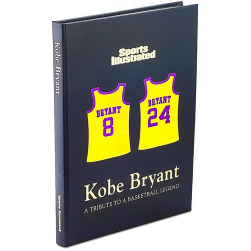 Graphic Image Kobe Bryant: A Tribute to A Basketball Legend - Photographes and Written Coverage, Handbound in Black Bonded Leather Hardcover - Made in The USA (8.5 x 11-232 Pages)
