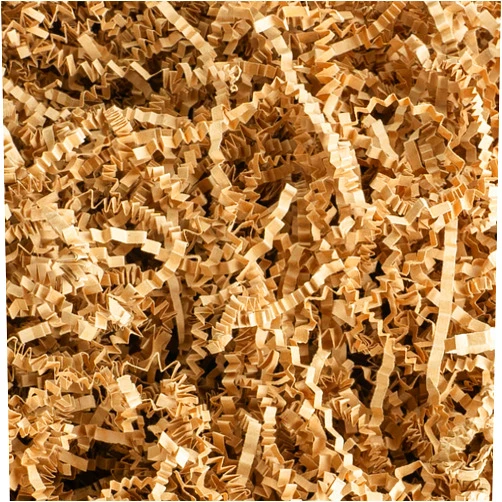 Uptotop 4oz Crinkle Cut Paper Shred Filler for Gift Wrapping Basket Filling, Birthday, Christmas, Thanksgiving, Wedding, Mother's Day, Kraft (4 oz)