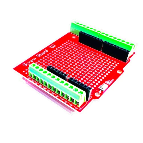 DIYables Proto Screw Shield for Arduino Uno R3 R4 - Assembled Terminal Block Prototype Expansion Board with Soldering Area & Female Headers