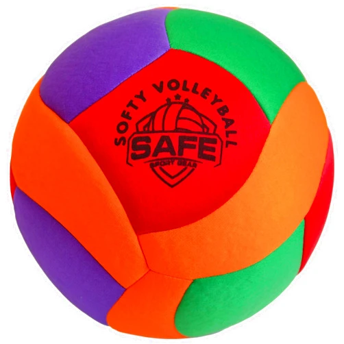 Safe Sport Gear Softy Volleyball - Super Soft Volleyball Designed for Pain-Free Play - Awesome Kids Volleyball with a Realistic Feel and Bounce - Perfect Ball for House, Yard or Gym
