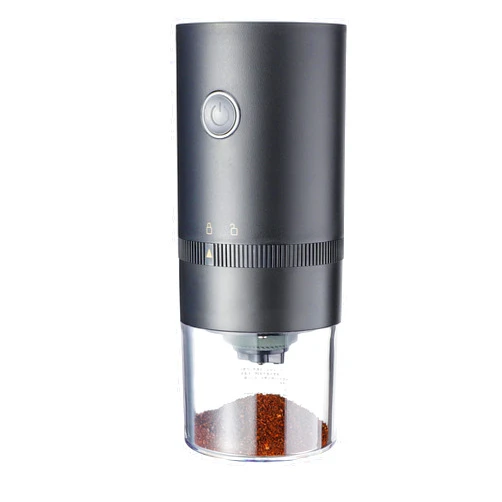 Zeeooil Coffee Grinder Electric Conical Burr Coffee Grinder Stainless Steel Portable Coffee Grinder Compact Cafe Grind with Precise Adjustable Settings (Black)