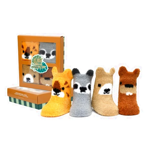 Trumpette Wild & Free Assorted 4- Pack Socks 0-12M