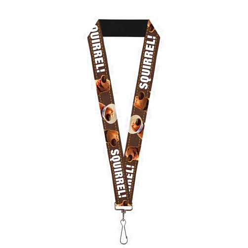 Buckle-Down Buckle Down Lanyard-1.0-Dug 3-Poses/Squirrel Brown/Yellow/White