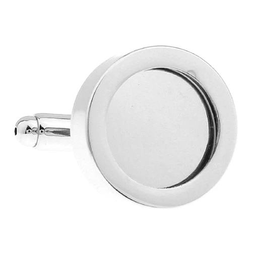 MRCUFF Picture Photo Locket Holder Display Pair Cufflinks in a Presentation Gift Box & Polishing Cloth