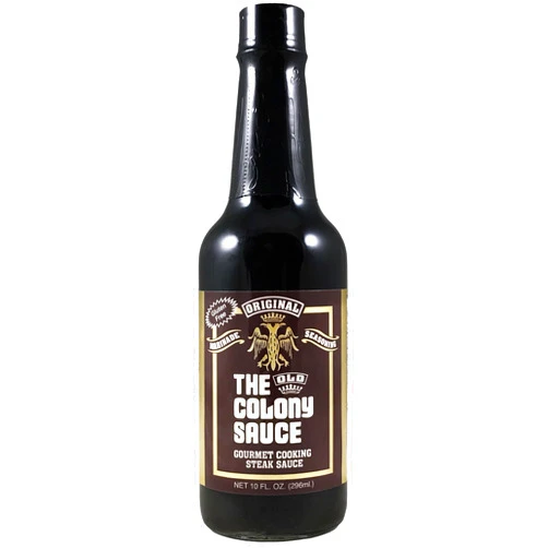 Stello Foods The Old Colony Original Gourmet Steak Sauce Gluten Free Marinade and Seasoning, Gluten Free, Anchovy Free, 10 Fl Oz Bottle