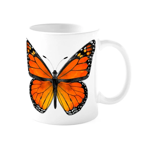 CafePress Monarch Butterfly Mugs 11 oz (325 ml) Ceramic Coffee Mug