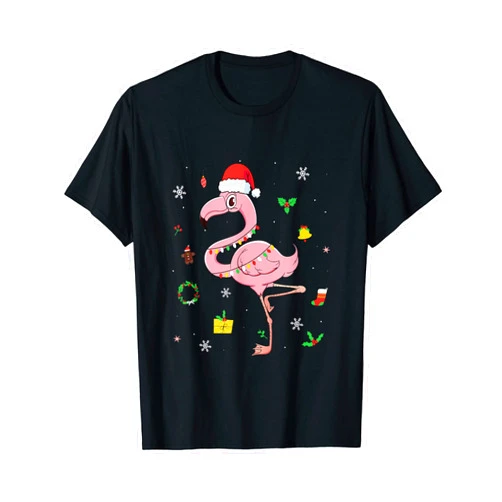 Weihnachten Geschenk Ideen & Lustige Sprüche Flamingo Christmas Gift Xmas Ugly Christmas Sweater T-Shirt