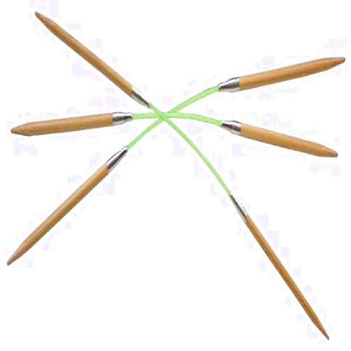 HiyaHiya Flyers Double-Pointed Flexible Bamboo Knitting Needles, Set of 3 (US 2/2.75mm)