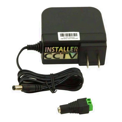 InstallerCCTV 12V 5A 2A 1A AC to DC Power Adapter, UL Listed, Wall Plug Transformer for Security Camera System, Flexible LED Tape Strip Light, 3 Foot Cord (12V 2A)