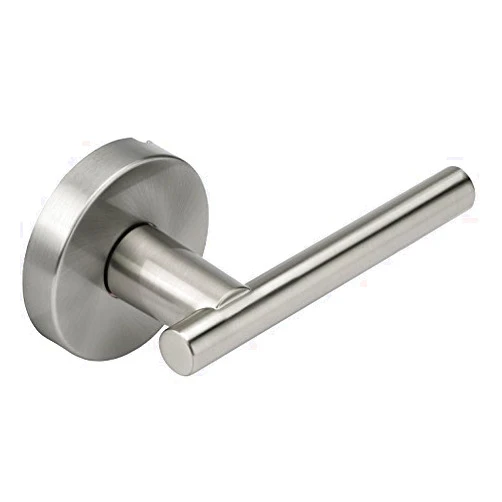 Dynasty Hardware MAN-78-US15, Manhattan Design Individual Dummy Function Door Lever, Satin Nickel, (Fixed Lever)